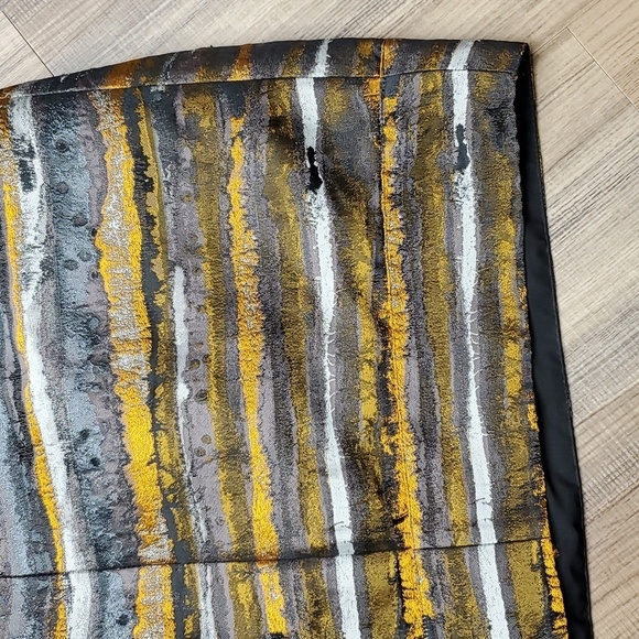 Lafayette 148 New York Gold and Gray Mini Skirt - Picture 10 of 12